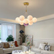 Grand View Garden (DGY) Simple Living Sala Chandelier Creative dormitorio Luz de la luna Bubble Cyber ​​Light Cartoon Planeta Lámpara Zhongshan Lámpara 001O 9734 Golden 13-Head Tres bola de 15 cm Bola grande