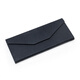 Chuanjitayi Gläser Box handgefertigtes Dreieck Schwarzes Klappglasbox PU Lederkreuzmuster Sonnenbrille Flach Licht Spiegel Box Schwarze Klappgläser Box 2 Stücke