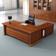 Zhongwei (ZHONGWEI) boss desk office desk painted ash wood veneer executive desk office furniture executive desk 1.8 meters including cabinet