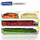 Caja de frescura de vidrio de vidrio de vidrio REFRIGERADOR COMIDA Caja de almacenamiento de albóndigas Caja de almacenamiento de congelación resistente al calor Tapa amarilla 1050ml