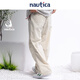 nautica white sail Citygirl light splash Japanese loose thin parachute casual trousers for women 41PW21 Silver Cloud Khaki 12X M