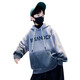 Jungen Handsome Street-Brat-Farbfarb mit Kapuze-Sweatshirt Mid-Large Children Herbst 2025 Neue Kinder modische Hoodie-Jacke NN-A1049 [Grey] 160 cm