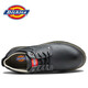 Dickies casual shoes men's shoes autumn low top work shoes men's versatile trendy casual leather shoes British style men's shoes black 40 [a size larger, suitable for sports shoes 41]