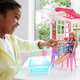 【7成新】芭比(Barbie)儿童玩具女孩礼物过家家玩具小公主洋娃娃城堡别墅换装娃娃房子-芭比娃娃之闪亮度假屋FXG55