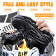 Sokate rotating button labor protection shoes no laces for men and women steel heads, anti-smashing and anti-puncture safety shoes on construction site are easy to put on and take off 01-Swivel buckle-Black 37