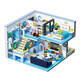 Zhegao Girls 'Villa Building Block Room Rabbit Hour Light House Girl Prinzessin Serie versammelte Kinderspielzeuggeburtstag Geschenke Wangwang Modewohnung [1048 Körner]