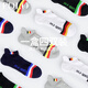 Polo socks men autumn and winter socks men thickened towel socks wool wool sport running solid color socks men socks four seasons basketball socks short tube thick trendy socks 677 [Black 4 pairs gift box] One size recommended 40-44 feet