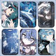 Hatsune Miku Anime Student Sliding Cover Card Campus Card Bus Card Diner Card Identity Card Protection Case Access Control Hatsune Miku CB13886 Card Cover + Black Short Braided Keychain