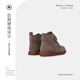 
Telanis boys' shoes for spring and spring new baby Martin boots matte cowhide leather boots for girls' genuine leather short boots khaki 22 inner length 14.5cm suitable for foot length 13.5cm