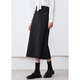 Betu women's autumn new skirt new retro revival high waist denim skirt skirt women 2409T76 black M