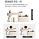 JIANGJIXUAN solid wood master bedroom dressing table storage cabinet integrated modern simple internet celebrity designer slate light luxury Italian style dressing table 1.2 meters dressing table + 80 cupboard (comes with dressing stool)