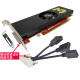 
Taita GTX1050/1050Ti/3050 3VGA/DVI/HDMI 2U half-height single slot multi-screen 3-screen stock trading graphics card large screen split screen splicing projection fusion small chassis HD5450 1G 3HDMI