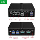 Double Control mini industrial computer dual network port dual serial port J6412 N100 J4125 all-aluminum fanless embedded industrial mini computer 8G memory 256G solid state H31FX-N150 dual network dual serial three display DDR5