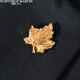 North Martin Jacket Suit Suit Quality Brooch Men's Lapel Pin Women's Exquisite Birthday Gift Accessories Maple Leaf Gold