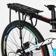 Gluekind bicycle rear seat rack can carry people, quick-release tail rack, universal luggage rack, cycling bicycle accessories, mountain bike rear rack, aluminum alloy passenger rear seat rack [load bearing 120Jin [Jin equals 0.5kg]] length 55CMx width 14.5CM
