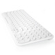Hangshi(BOW)HW098SC-2 Wireless Keyboard Ultra-Thin Portable Keyboard Universal Laptop Home Office White