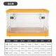 Chenzhi Shangpin folding storage box clothes quilt cover toys books transparent storage box school dormitory wheeled storage box transparent white extra large