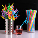 Yekee Disposable Straws 250 Pack Fun Art Straws JD-7075