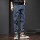 Jeans men's spring and summer fashion versatile trousers men's 2025 spring and autumn new loose trendy brand Harem pants 6621 blue 28 two feet one