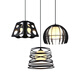 Domain modern simple stair chandeliers living room restaurant aisle hotel bar creative lamp industrial style personalized lighting 25CM white cover black frame