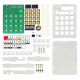 Wulu Electronics Homemade calculator DIY welding kit Computer teaching and training experiment electronic exercises TJ-56-695 kit + button battery + acrylic shell