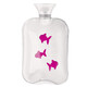 Fashy heißes Wasserbeutel Füllung heißer Kompress Handtasche Füllen Wasser injiziert süße warme Wasserbeutel große Mädchen warmer Bauch 6231 Farbe Wechsel Fisch + rosa Jacke
