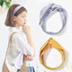 QUEENS JEWELRY Hairband Women's Face Wash Korean Sweet Mori Girl Hairband Versatile Internet Celebrity Face Wash Hairband Headband Hairpin Head Accessories Light Blue Striped Hairband