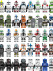 Chinese building blocks, star wars, black commando, storm soldier building blocks, human figures, bain technical soldier assembled children's toys XP371-Black commando
