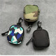 Billetera de monedas Qindu mini bolso de bolsa colgante pequeño bolso de cintura práctica bolsas de almacenamiento de la llave a los auriculares Bag negro