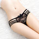 
Woodpecker (TUCANO) lace underwear fashionable hot pure lace hollow sexy traceless large size new low waist thin belt high-end personality 922 black 239 black 234 blue 983 red L