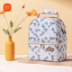 Xinbei Back Milk Bag Breastfeeding to Work Mummy Bag Blue Ice Diagonal Cross-shoulder Out Portable Milk Storage Bag Dovini Gray