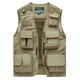 
JP Spring, summer and autumn thin men's vest multi-pocket quick-drying mountaineering photography jacket 9898 9898 khaki L (suitable for 125 Jin [Jin equals 0.5 kg]-140 Jin [Jin equals 0.5 kg])