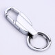 LAAZEE car keychain prevent loss Men's keychain metal belt waist buckle Business practical gift gift 010 gun black - front entry and exit safety + reverse phone
