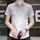 Pang Donglai DL Summer Nouveau maillot à manches courtes Business Men's Casual Shirt Gradient Top HT844 KAKI M 90-105Jin [Jin est égal à 0,5 kg]