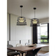 Domain modern simple stair chandeliers living room restaurant aisle hotel bar creative lamp industrial style personalized lighting 25CM white cover black frame