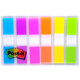 Étiquette d'autocollant 3M Index Couleur Couleur Bookmark Fluorescent Label Sticker Notebook Instructions Page Numéro Folder Translucentes Strip de couleur Autocollant Couleur étanche.