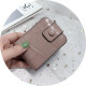 YiQuWang [Goddess' Day Gift Birthday Gift] Lipstick Bag Mini Cosmetic Bag Real Cowhide Small Touch-Up Storage Bag Pink
