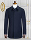 
Ding bronze wool coat men's mid-length wool coat men's lapel business casual coat new wool coat middle-aged and old navy blue 80354-76 185
