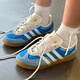 
Adidas Bad Bunny x Gazelle Indoor Gray White and Blue Retro Low Top Shoes IF9734 Gray White and Blue (IF9734) Brand New Collection Priority 41