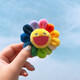 EKUSTYEE Cute Cartoon Three-dimensional Doll Plush Brooch Clothes Bag Accessories Soft Cute Creative Pin Female Pa Pa Bear Colorful Sun Flower