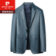 Veste en cuir en cuir authentique de Pierre Veste en cuir masculin veste en cuir décontractée et automne Hauning SheepSkin costume veste noire 175 / L recommandée 120-140jin [Jin est égal à 0,5 kg]