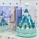Zhegao Family Qifu Blocaux de construction Snow Crystal Castle Music Box Buildings High Music Box Assembly Creative Eternal Flower Girl Amant Gift Music Pink Castle + Dust Protection Cover (683 pièces)