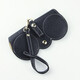Xuansu Ins Sonnenbrille Tasche Echtes Cowhide Portable Brille Box Sonnenbrille Schutzhülle Süße Brille Clip Frauen Einfache Brille Khaki