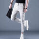 Kurentou Hosen Herren Sommer Neunpunkt Hosen Herren-Freizeithosen koreanischer Stil Trendy Slim Fit Small Feet 2025 Neue 9-Punkte-Männerhose CJ9905 Dunkelgrau 31