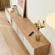 Lin's Home Acrylic Log Style TV Cabinet Coffee Table Solid Wood Feet Floor Living Room Home AC2M TV Cabinet