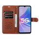 Ju Xiaozhi eignet sich für Apple 13 Mobiltelefonhülle Flip Leder Hülle iPhone13 Wallet Card-Karten-Steckkoffer Full-Pack-Anti-Fall-Fall-Innenschale mit magnetischer Schnallen Schutzabdeckung für Männer und Frauen iPhone 13 [Brown]
