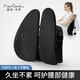 Pierre Cardin Pillow Cushion Ergonomic Lumbar Cushion Chair Back Car Lumbar Breathable Backrest Decompression Lumbar Pillow Black