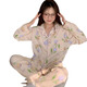 
REJIP spring and autumn pajamas women cute cartoon cardigan ins princess style long sleeve trousers loose thin home clothing set 9227 M[80-100Jin[Jin equals 0.5 kg]]