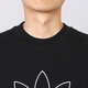 阿迪达斯（adidas）三叶草男装新款运动服跑步训练健身透气舒适休闲圆领短袖T恤 FM3897 S