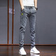 花花公子 牛仔裤男士秋季新款弹力修身小脚裤男款休闲百搭男裤韩版潮流 6636灰色+2139灰色【微弹/修身】 31 腰围2尺4左右